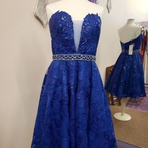Royal  Blue sequin Dress
